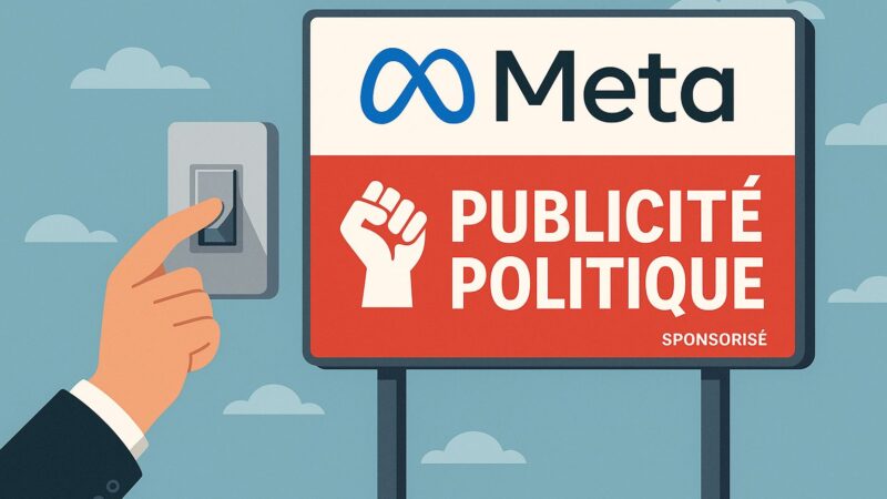 La fin des publicités politiques sur Meta