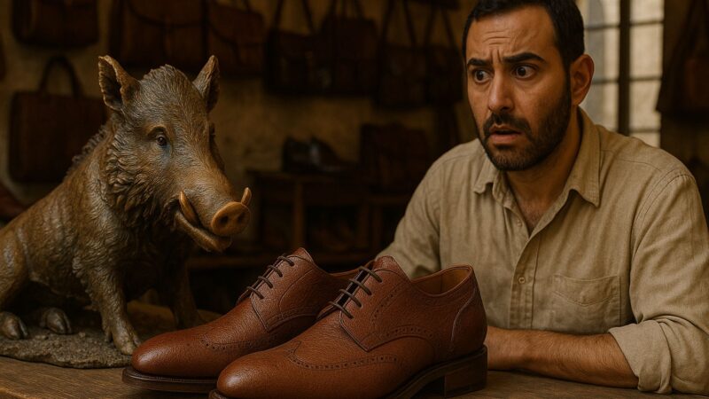 Du cuir de porc au cuir de sanglier : entre croyances et élégance italienne